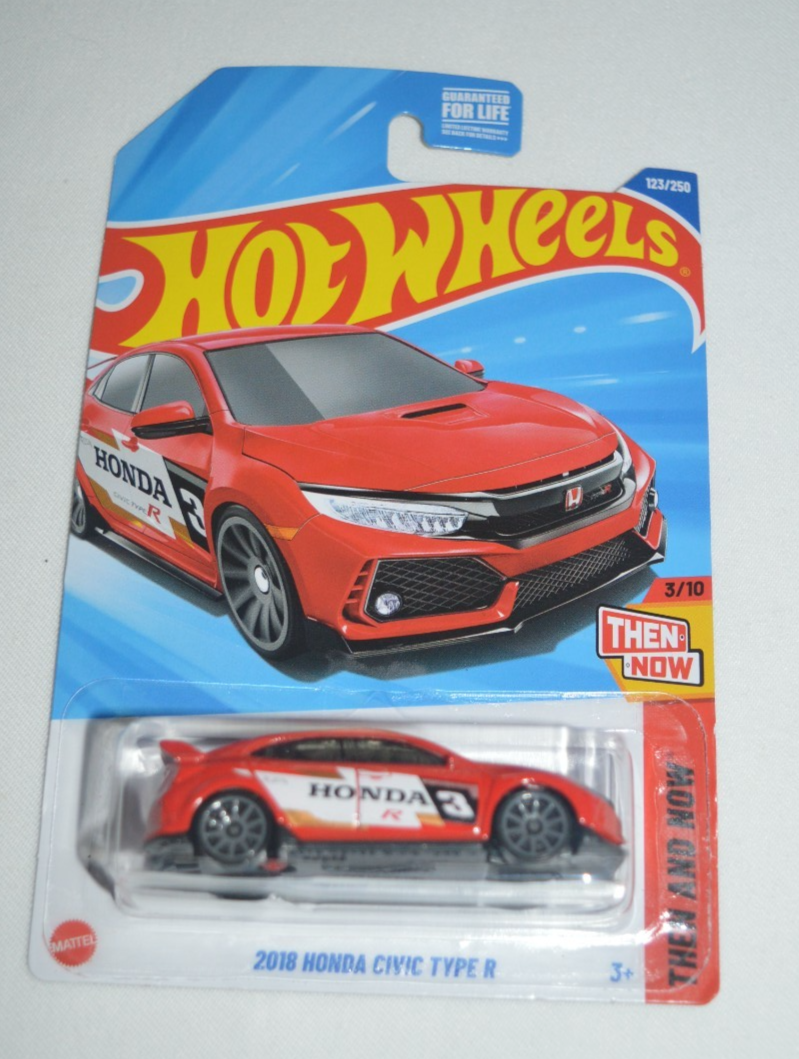 HOT WHEELS 2025 THEN AND NOW 3/10 - 2018 HONDA CIVIC TYPE R RED | eBay