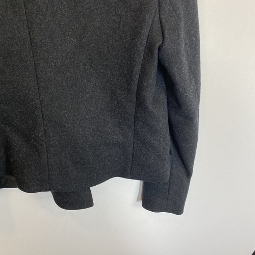 Theory Velvian Coat Compacr Wool Gray Size 8 NO PUFFER - Picture 14 of 17
