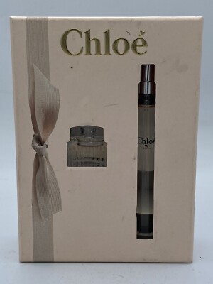 Chloe EDP Splash 0.16 oz & EDP Spray 0.33 oz Travel Set New Open Box *Authentic*