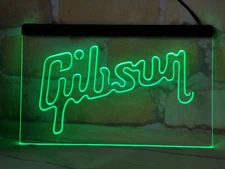 Gibson Guitars Electric Acoustic Music led Neon Light Sign gift home size 12 x 8