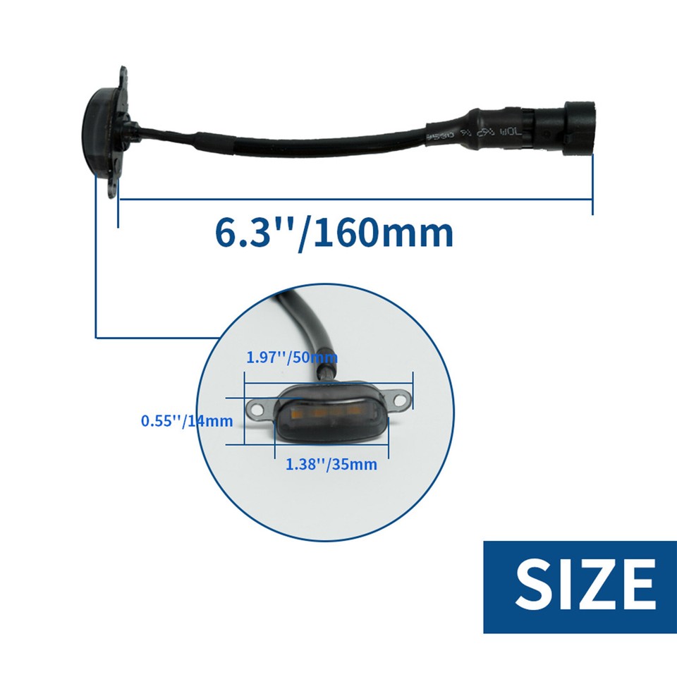 3Pcs Smoked Amber Yellow LED Front Grille Running Lights For Ford Raptor F-150 E - Foto 8