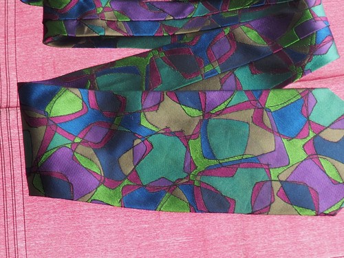 Gianni Versace abstrakte Seidenkrawatte Vintage 90er Jahre L 57 Zoll W 3,5 - Bild 8 von 16