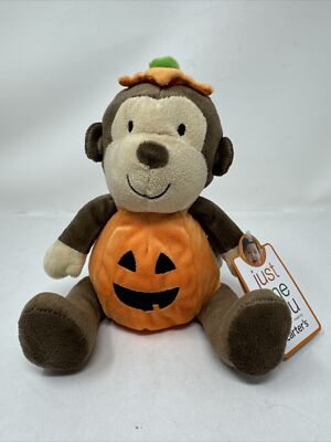 Just One You Carter s Monkey Pumpkin Plush Baby Toy Stuffed Animal Halloween