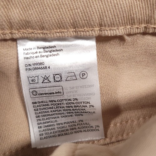 Divided H&M Pants Women's 10 Khaki Tapered Pleated Ankle High Rise 29X29 Stretch - Picture 16 of 16