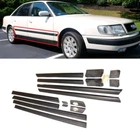 SET LEFT + RIGHT UPPER+LOWER DOOR MOLDING TRIMS 16 PCS for AUDI 100 C4 1991-1995