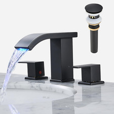 Bathroom Faucets 3 Hole Widespread Bathroom Faucet Bathroom Sink Faucet 8 Inch B