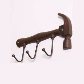 Wall-mounted Storage Hook Archaistic Hammer Shape Hanger Wall Hanging Hook