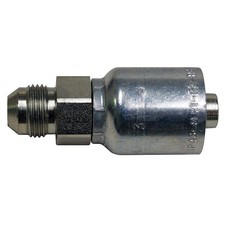 PARKER 10343-16-12 Crimp Fitting,3/4" I.D.,M,JIC 21A802