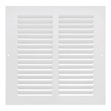 Hart & Cooley 43305 8" x 8" White Return Air Grille