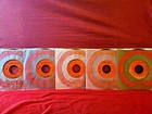Beatles "Lot of 5 mid-70's orange label 45's", nice, w/vintage capitol sleeves