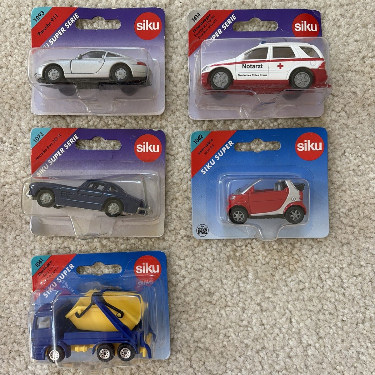 Lot of 10 Siku Super Series Diecast Models NIP - VW, Porsche