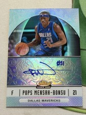 2006-07 Topps Finest Pops Mensah-Bonsu Refractor Rookie RC Auto #83 Mavericks