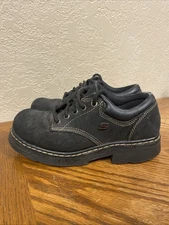 Skechers Y2K Chunky Parties Mate Oxford Shoes Women Size 6 Black Style 45120