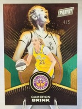 💫🏀CAMERON BRINK 2025 Panini WNBA Player of the Day #77 Green Foil SSP /5!🏀💫