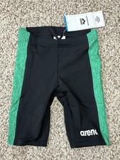 New ARENA Mens Standard Performance Swim Jammer Tiles Black Green Size 24 D23-2