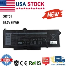 Genuine OEM GRT01 Battery For Dell Latitude 5531 5421 Precision 3561 3581 64Wh