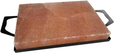 Himalayan Salt Plank with Holder – Natural Cooking & Serving Stone Case Pack 3