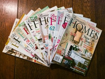 Romantic Homes Magazines Lot of 12 ~ ALL ISSUES from 2011 ~ Vintage