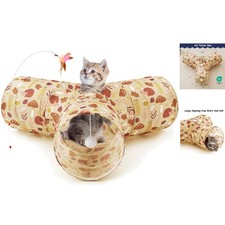 Collapsible Indoor Cat Tunnel with Multi-Play Options - Perfect Pet Activity Toy