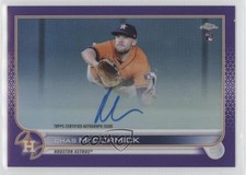 2022 Topps Chrome Rookie Purple Refractor 67/250 Chas McCormick #RA-CM Auto 16y1