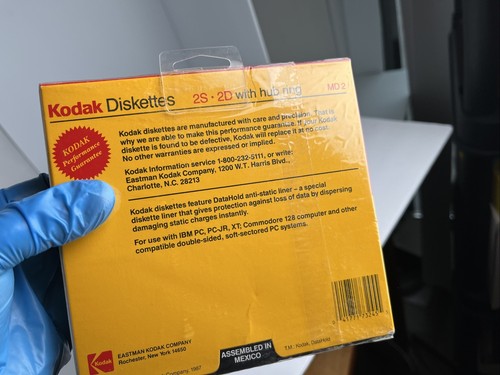 Kodak 5 1/4" Diskettes 2S 2D Double Sided 10 Computer Discs Double Density New - Afbeelding 17 van 20
