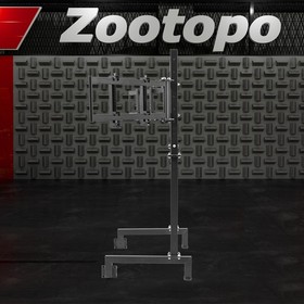Zootopo Triple Monitor Mount Stand Fits 50mm Round Tube Racing Simulator Cockpit