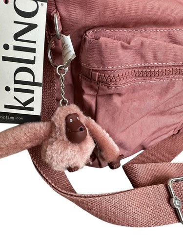 Kipling Nylon Corralie Shoulder Bag Convertible Crossbody Bag (MSRP $119) * Rose - Picture 3 of 12
