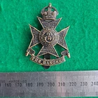 WW1 12th London Regiment The Rangers Blackend Brass Cap Badge