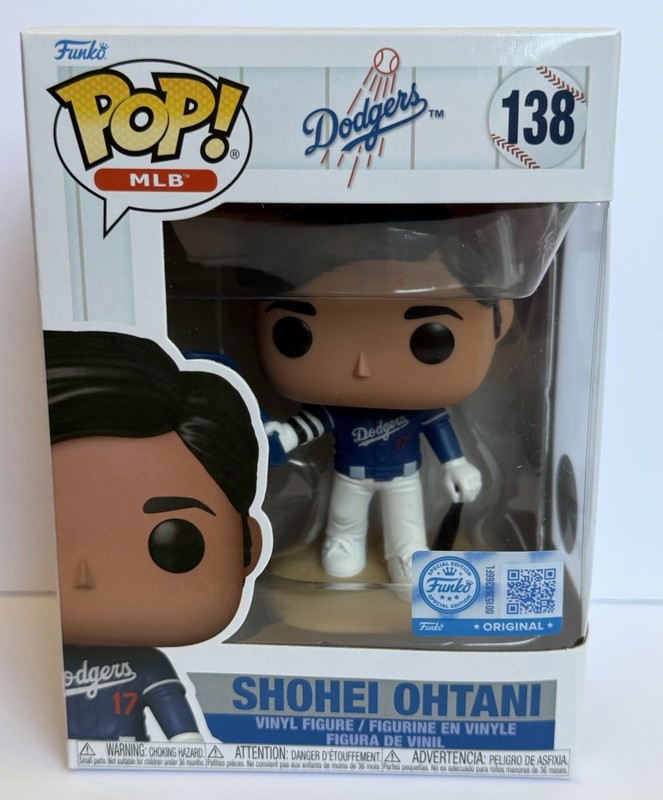 Funko Pop MLB Shohei Ohtani #138 Los Angeles Dodgers Player Exclusive Figure