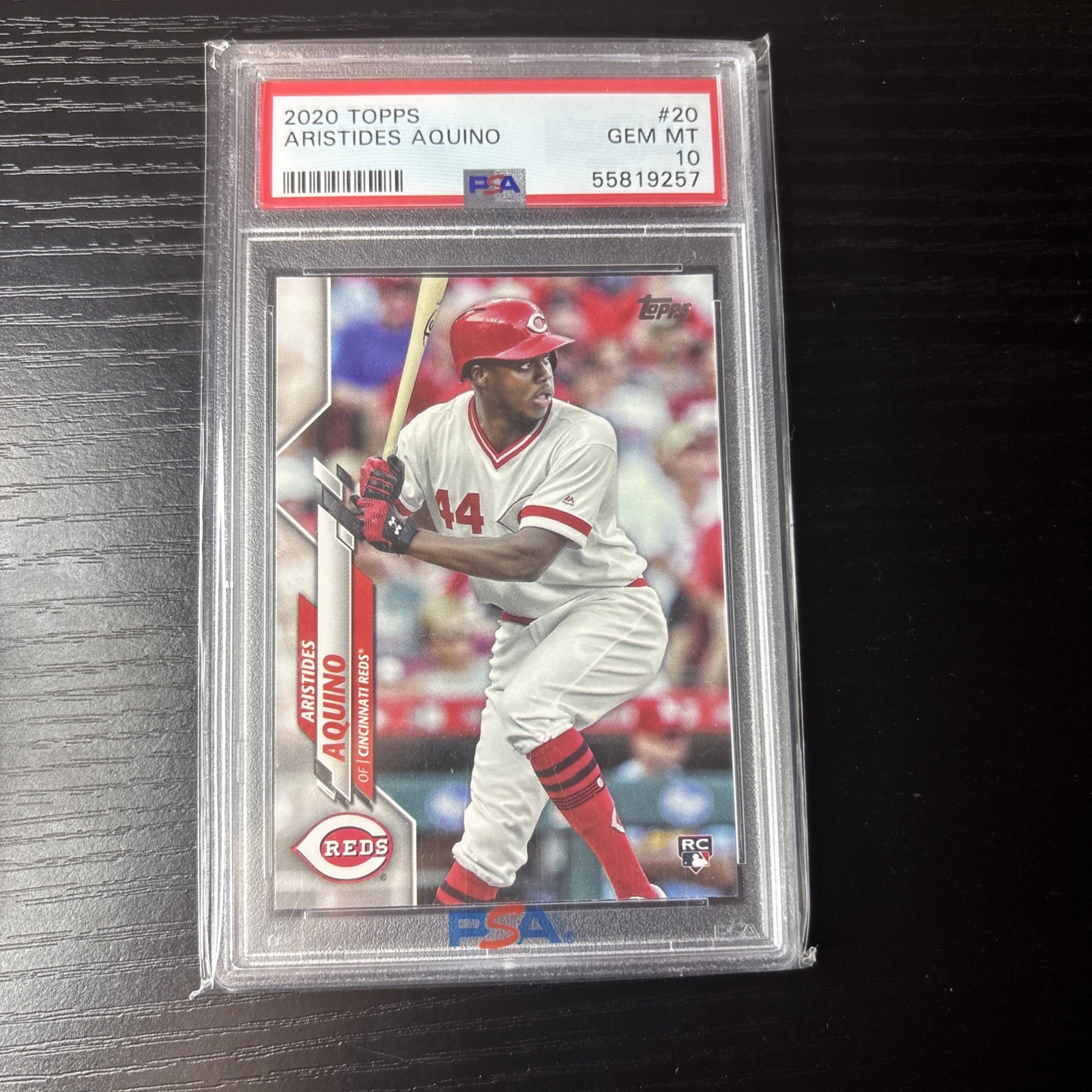 PSA 10 2020 Topps Series One Aristides Aquino GEM MT #20 Reds