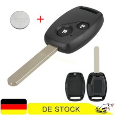 2 Tasten Ersatz Auto Schlüssel Gehäuse +Batterie für Honda Civic Jazz Accord CRV