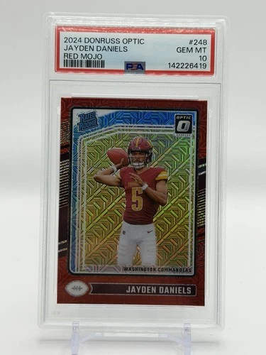 2024 Donruss Optic Jayden Daniels Red Mojo Color Match #248 PSA 10