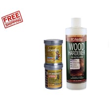 Eco-Friendly Wood Repair Kit: 12 oz Epoxy Paste  16 oz Hardener Included