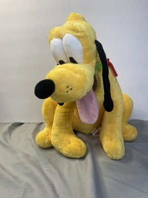 Walt Disney Store Pluto W/ Collar Plush Stuffed Animal 16 
