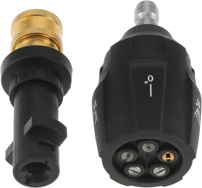 Set di adattatori per idropulitrici ad alta pressione, in rame, 6 pezzi Quick Connect per idropulitrici, M22 girevole su attacco rapido da 3/8 pollici per pistola a spruzzo