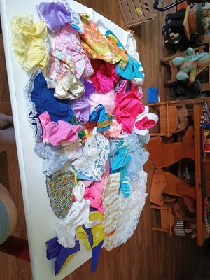 Large Lot of 38 Pieces Barbie Clothes, Some Vintage, some not so much