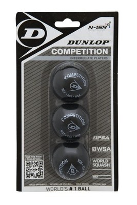 DUNLOP Competition Blister of 3 Balls