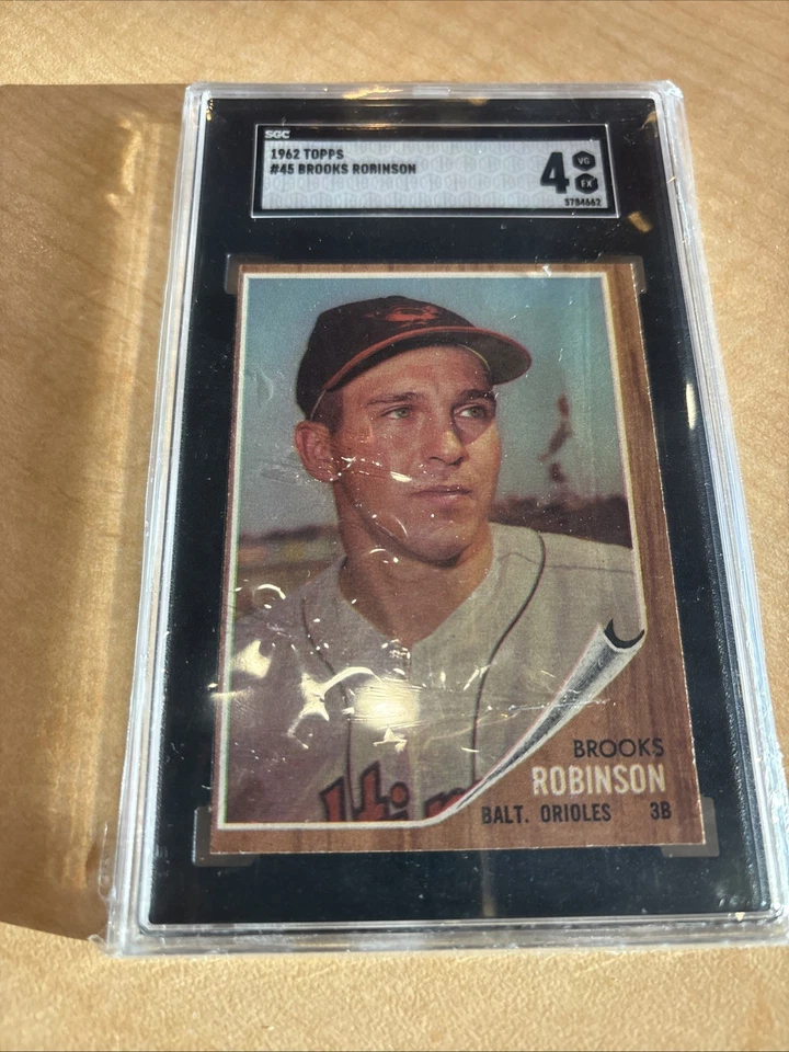 1962 Topps Set-Break # 45 Brooks Robinson SGC 4 VG EX HOF MVP Baltimore Orioles - Image 3 of 4