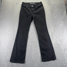 Wrangler Jeans Women's 11 Black Cotton Denim Bootcut Mid Rise Workwear Stretch