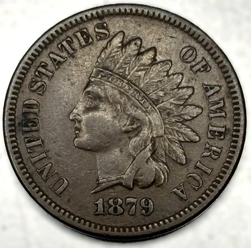 1879 Indian Head Cent XF Condition "Full Liberty" 1c ~ One Cent ~ US Coin -SN850