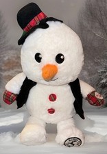Goffa Frosty Snowman Plush Sings Belly Lights...