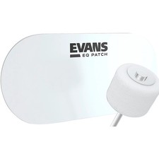 Evans EQ Double Bass Drum Patch Clear