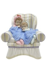 Lladro Alimentari Interni Insieme Nel Tuo Sogno I Miei Due Piccoli Tesori BLU Usato