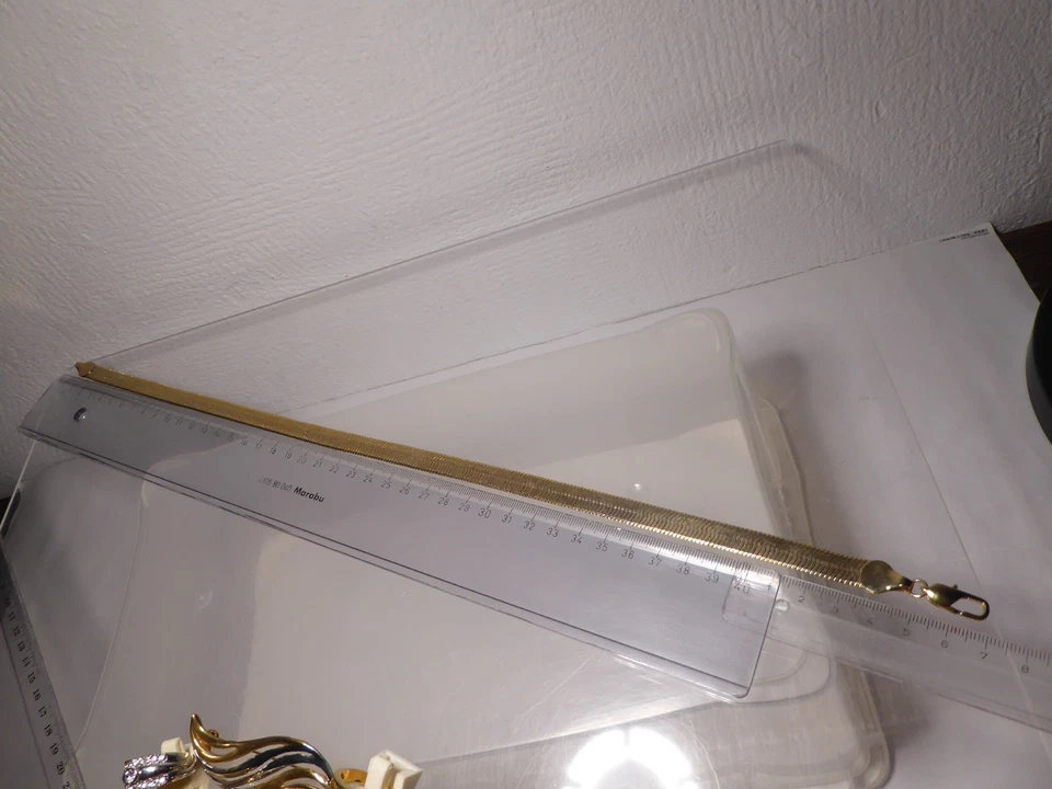 Konvolut silber-u. goldfarbener Schmuck Collier Broschen Quarz -Uhren Ringe 279g - Bild 3 von 4