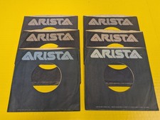 Lot of 6 Vintage Arista Records 45 RPM 7" Company Sleeves for Rock Jazz Soul