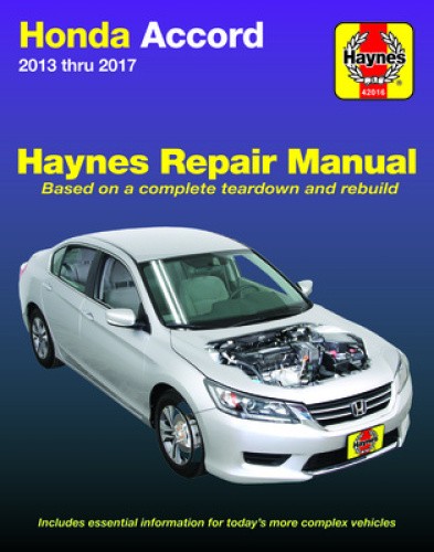 Honda Accord 2013 Thru 2017 Haynes Repair Manual by Haynes Publishing