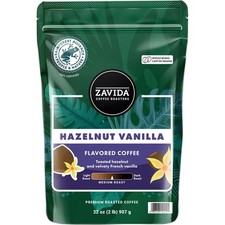 Zavida Coffee Whole Bean Coffee, Hazelnut Vanilla, 32 oz. 13.78 per pound