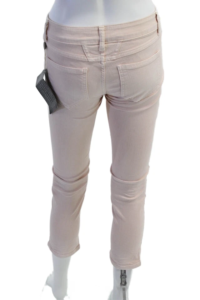 Jeans cerrados al tobillo rosa talla 25 para mujer Foto 3 de 4