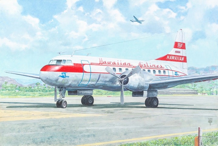 Roden 334 - 1:144 Convair CV-340 Hawaiian Airlines - New