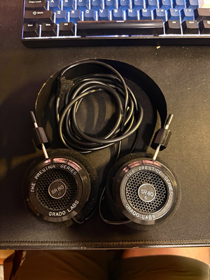 Grado SR80e Prestige Open-Back On-Ear Wired Headphones 3.5mm Black